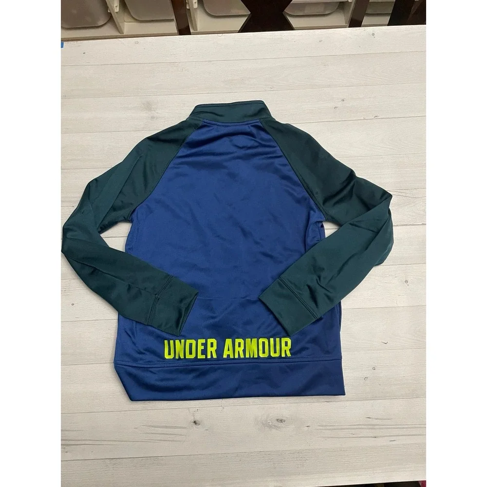 Under armour boys zip up‎ jacket blue youth medium